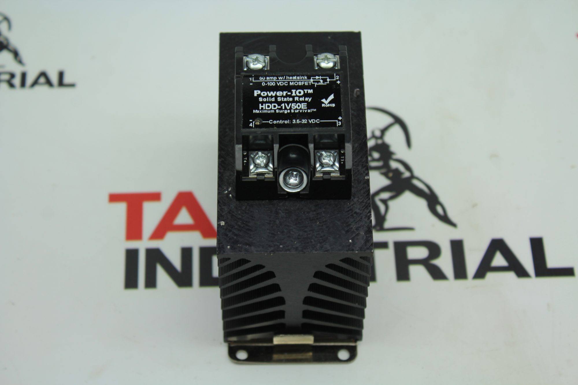 Power-IO Solid State Relay HDD-1V50E w/ Heat Sink - Task Surplus