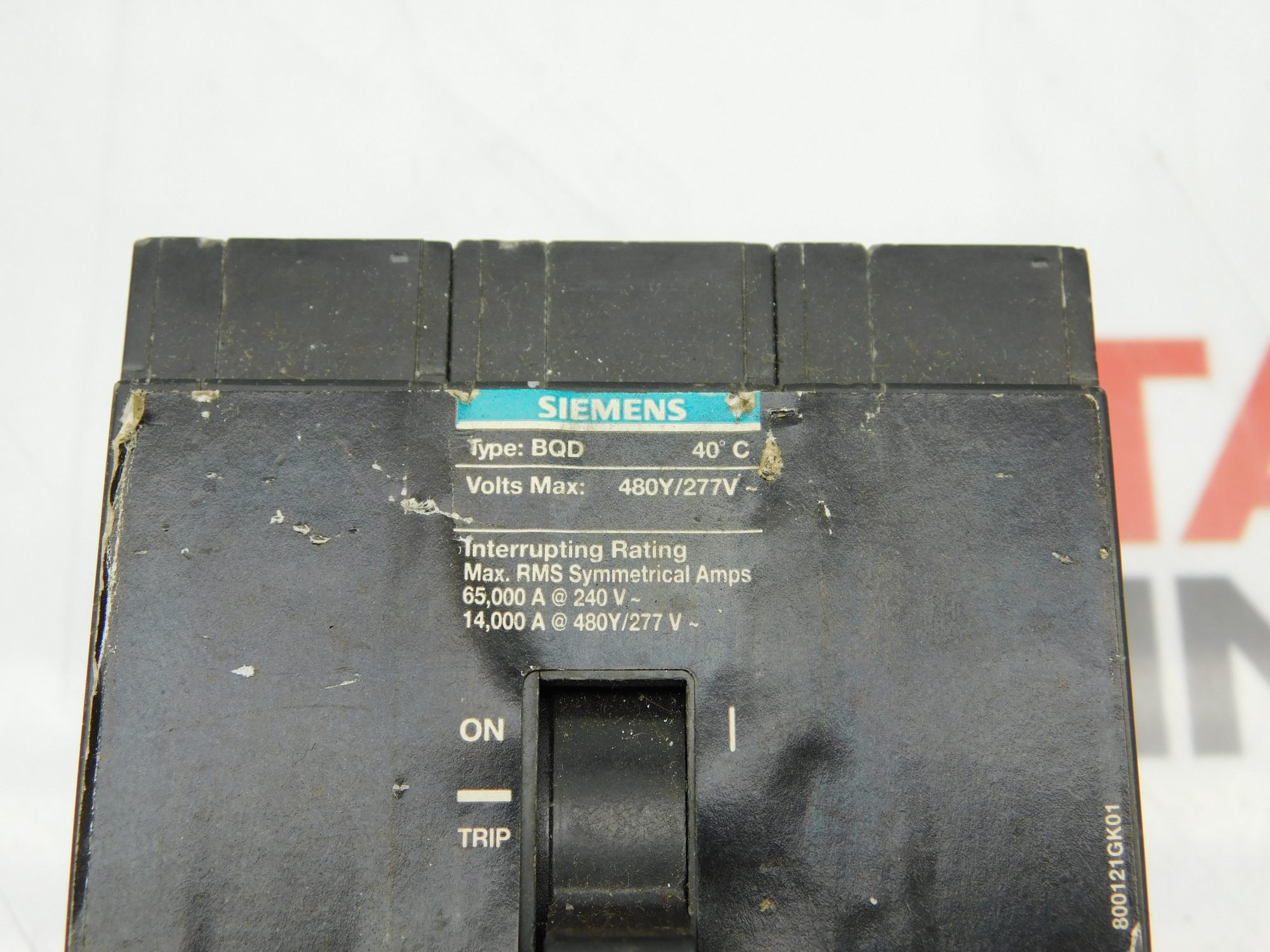 Siemens BQD340 3 Pole 40 Amp Type 480/277 V - Task Surplus